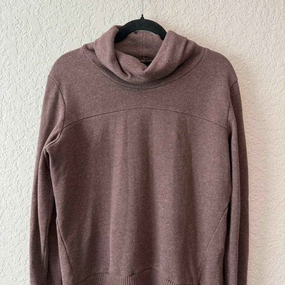 Alo Yoga Haze Pullover Sweatshirt Medium Purple Mauve Cowl Neck Athleisure
